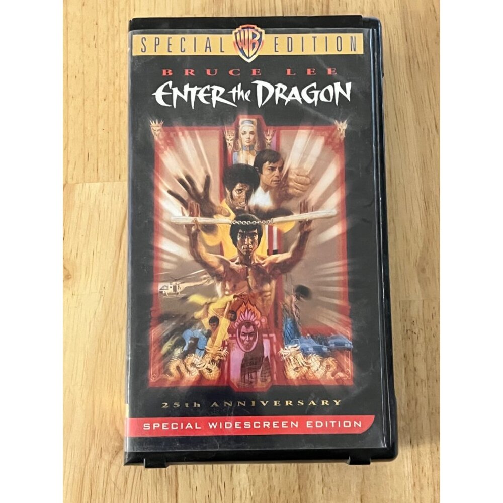 Enter The Dragon 1973 VHS 25th Anniv. Special Edition Bruce Lee Pre-Owned